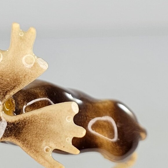Hagen Renaker Moose Papa Miniature Figurine Antlers *Repaired Flaw* - Picture 7 of 9